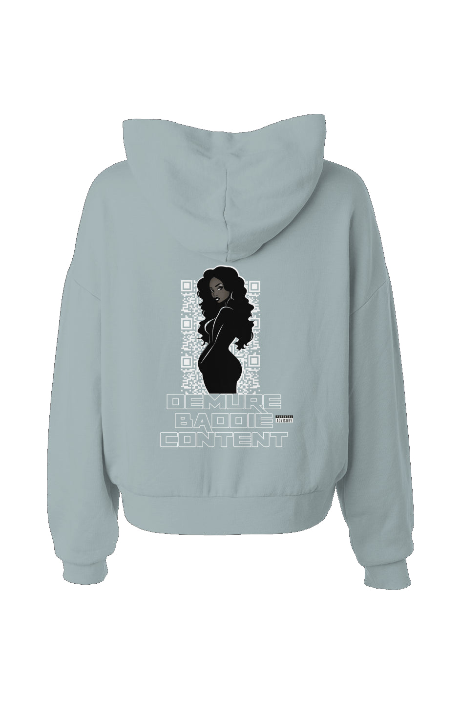 Demure Baddie hip height hoodie