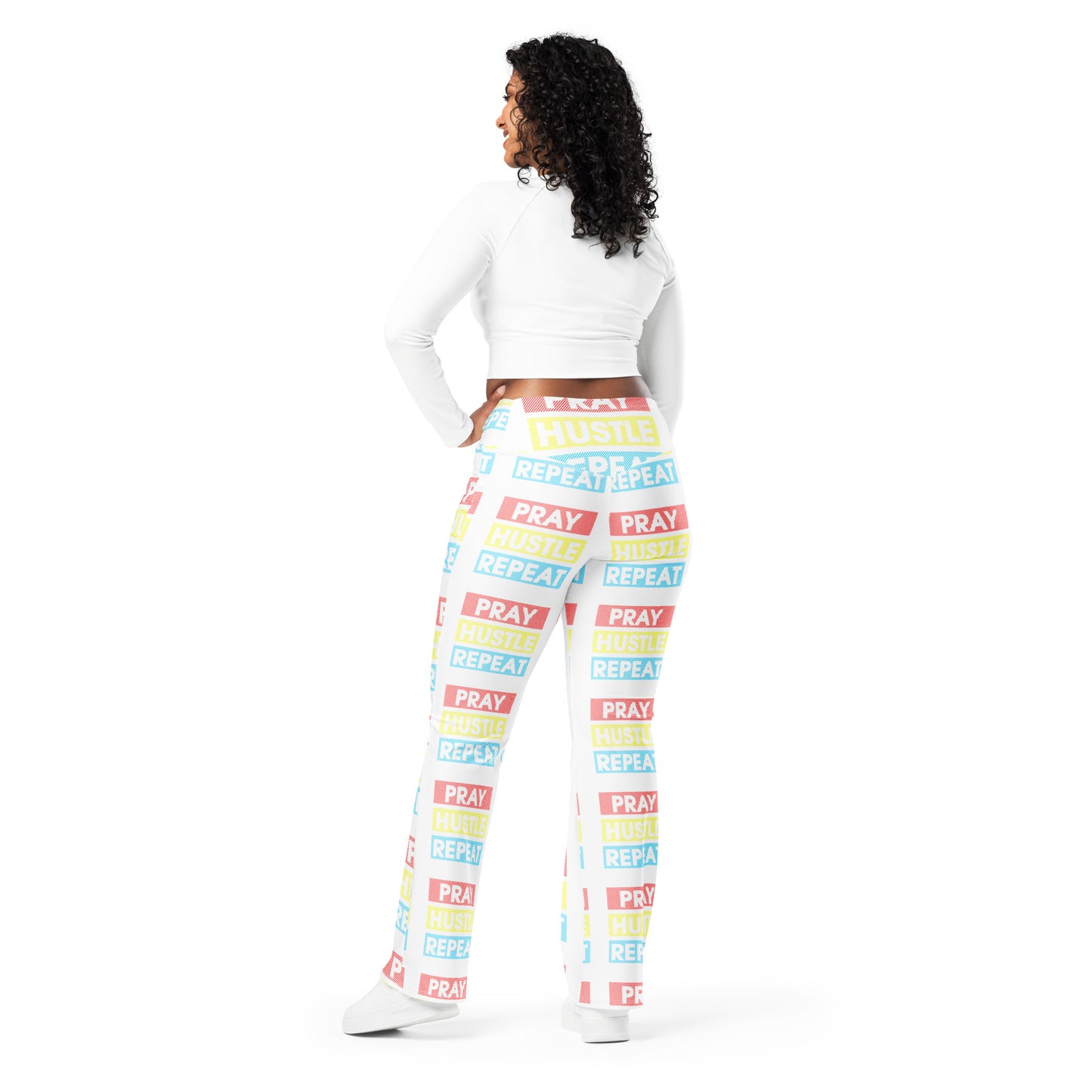 Pray, Hustle, Repeat Flare leggings
