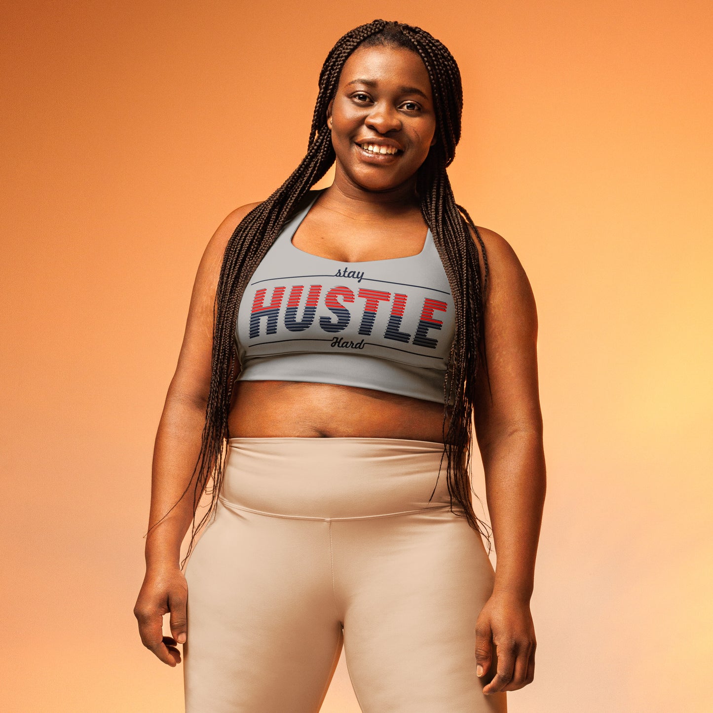 Hustle Hard Longline sports bra