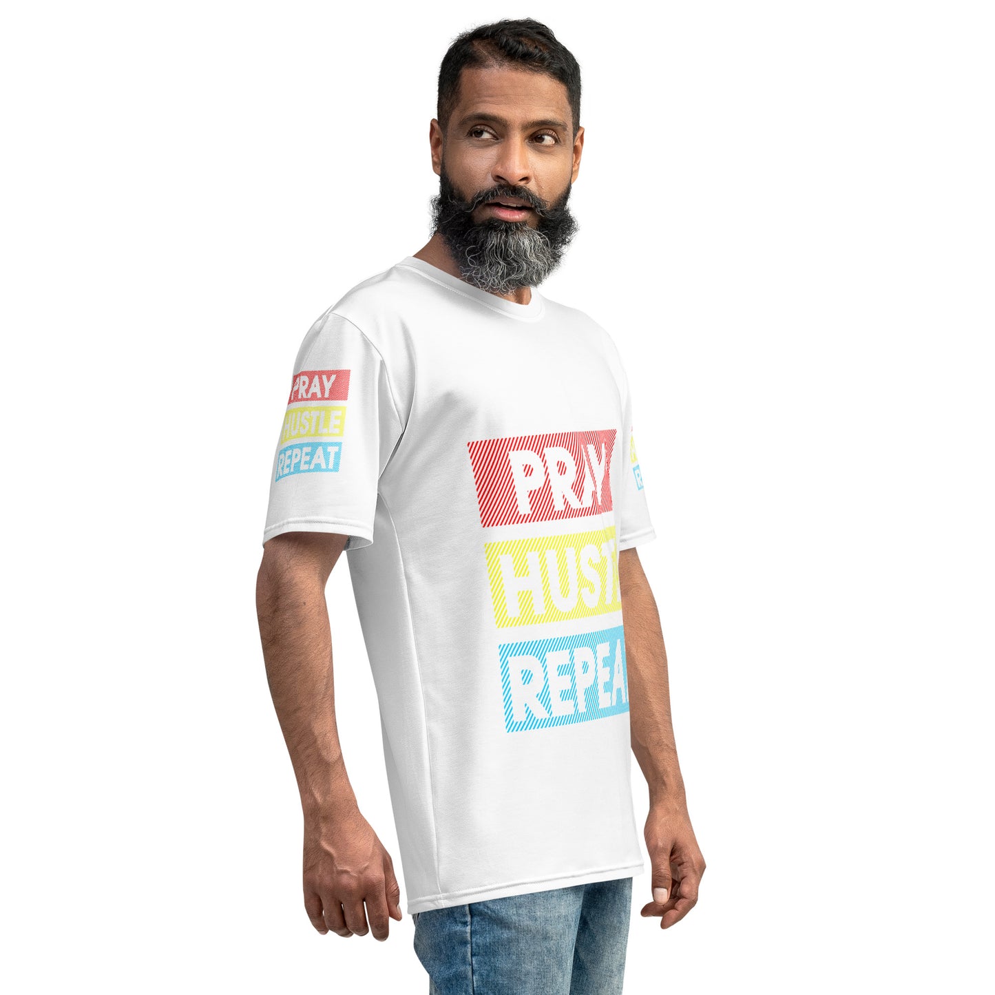 Pray Hustle ReapeatMen's t-shirt