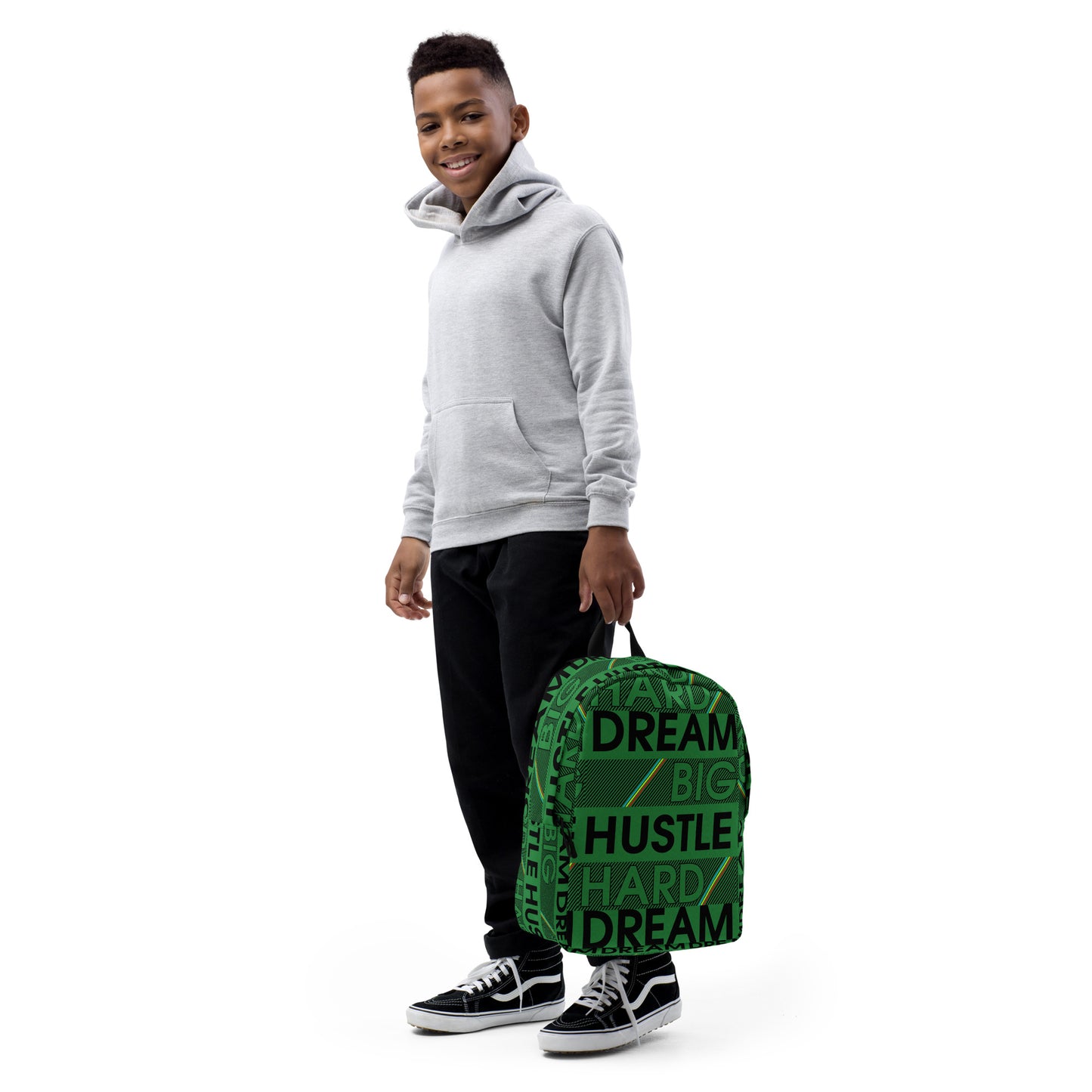 Hustle Hard Dream Big Minimalist Backpack