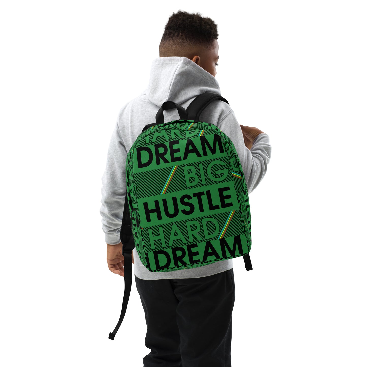 Hustle Hard Dream Big Minimalist Backpack