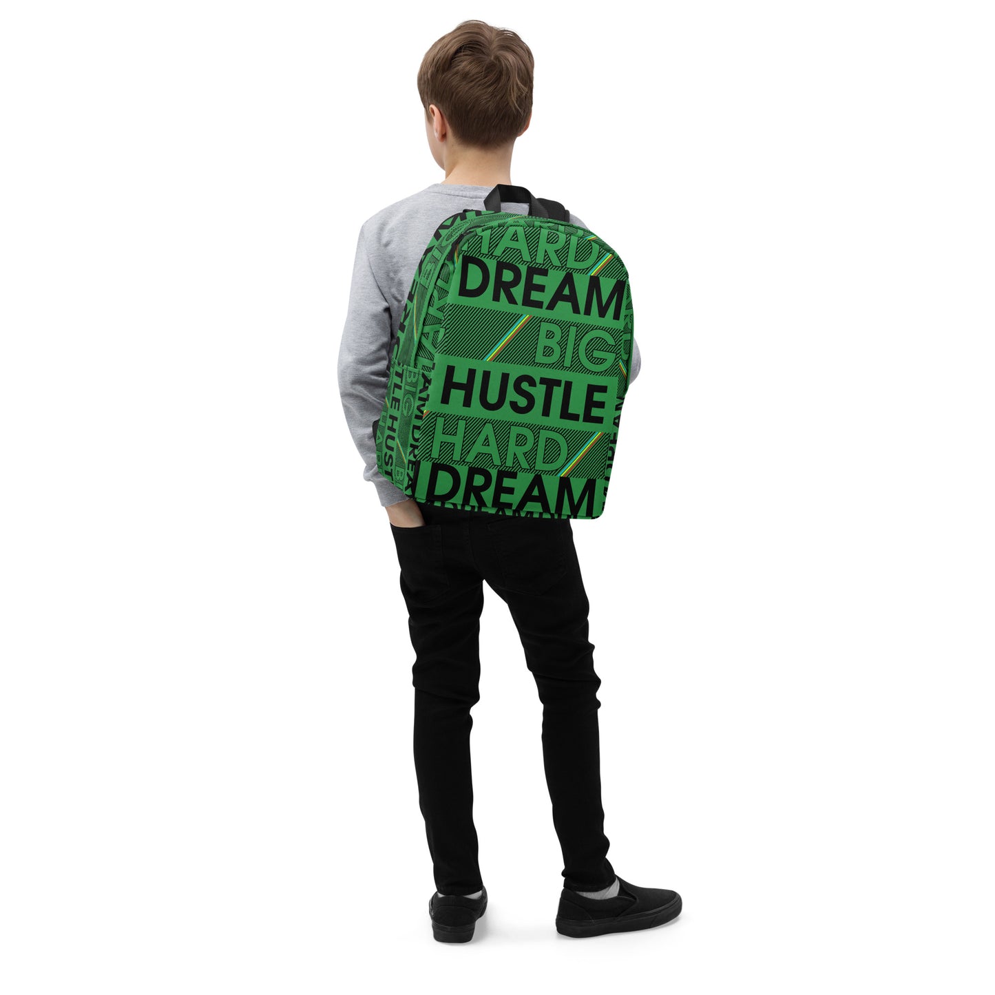 Hustle Hard Dream Big Minimalist Backpack