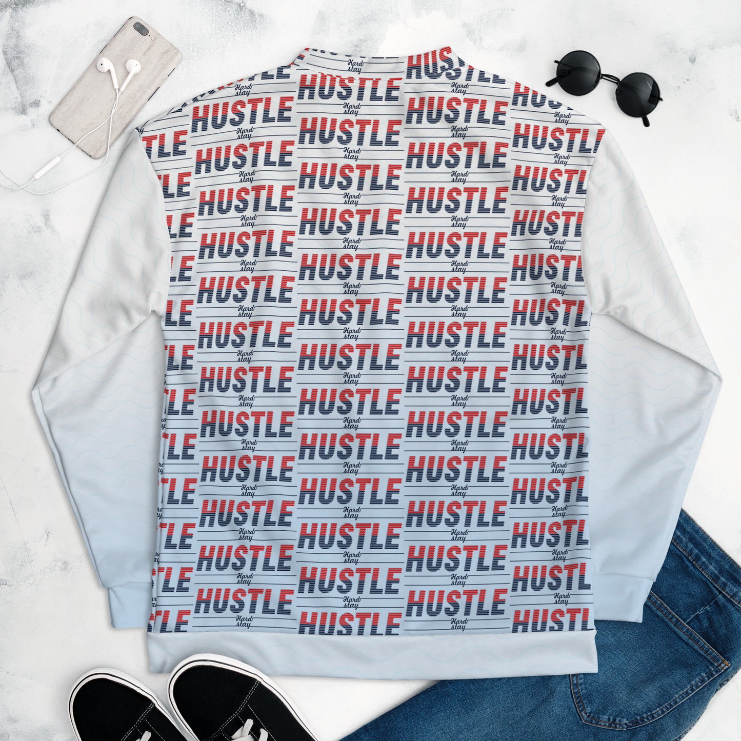 Hustle Hard Unisex Bomber Jacket