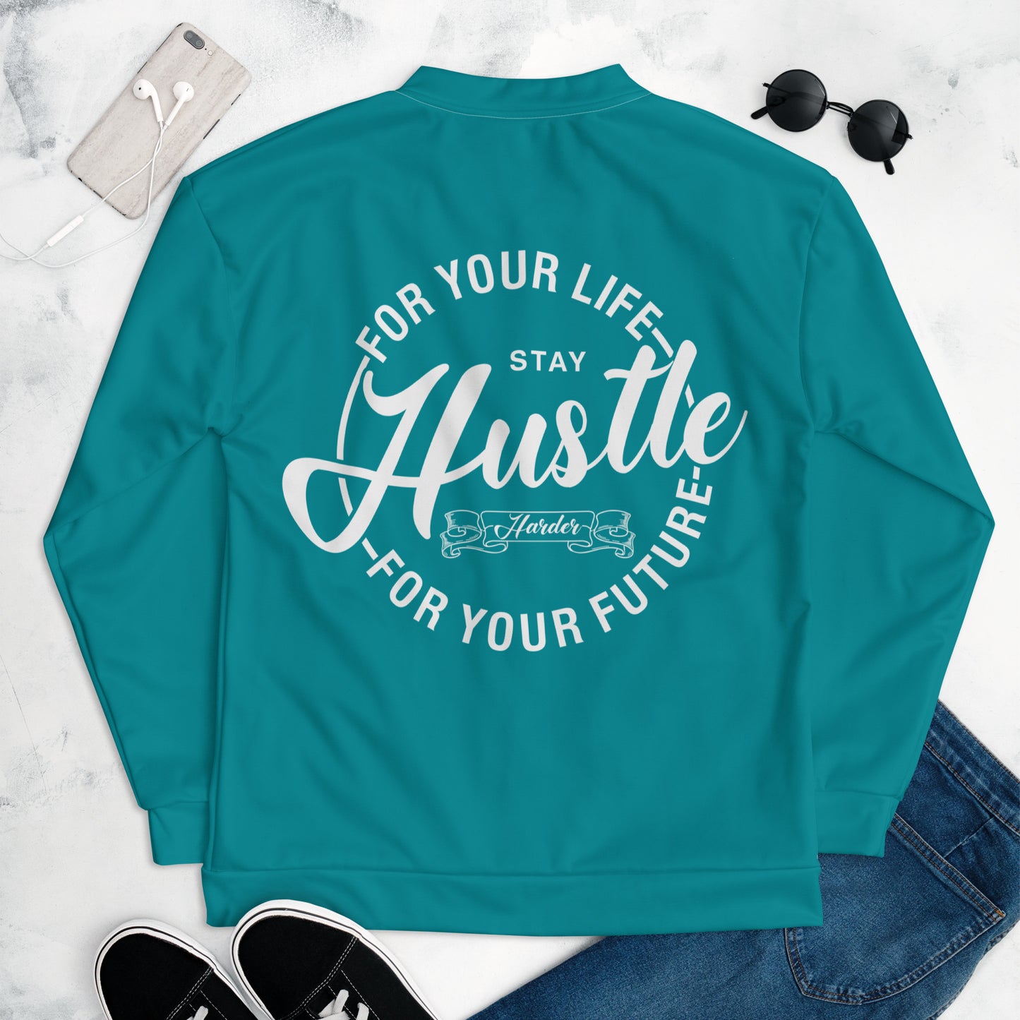 Hustle Life Unisex Bomber Jacket