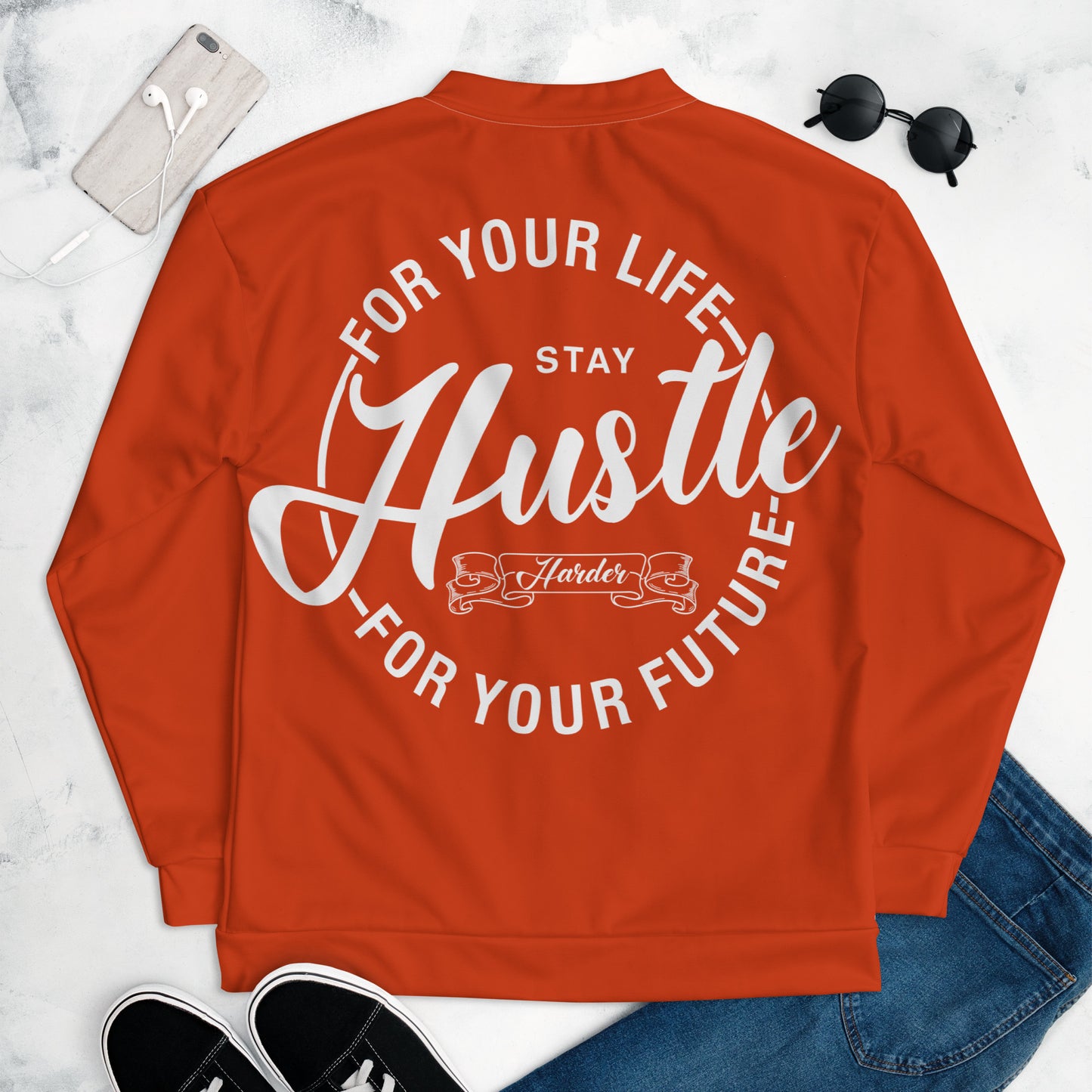 Hustle Life Unisex Bomber Jacket