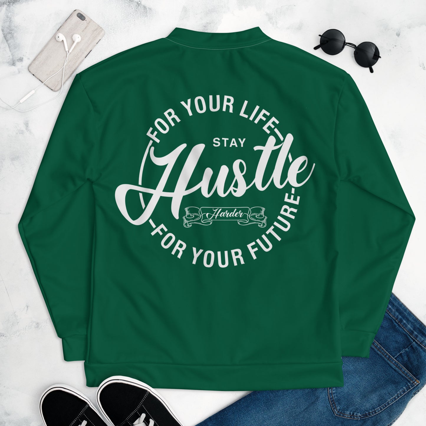 Hustle Life Unisex Bomber Jacket