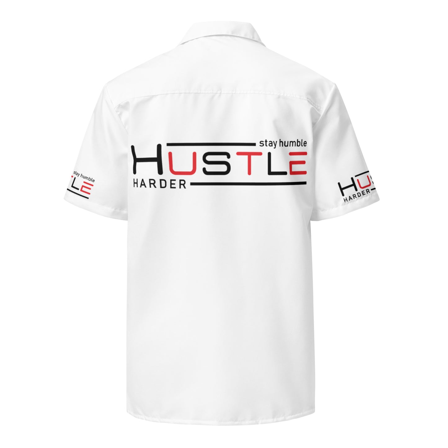 Hustle Hard Unisex button shirt