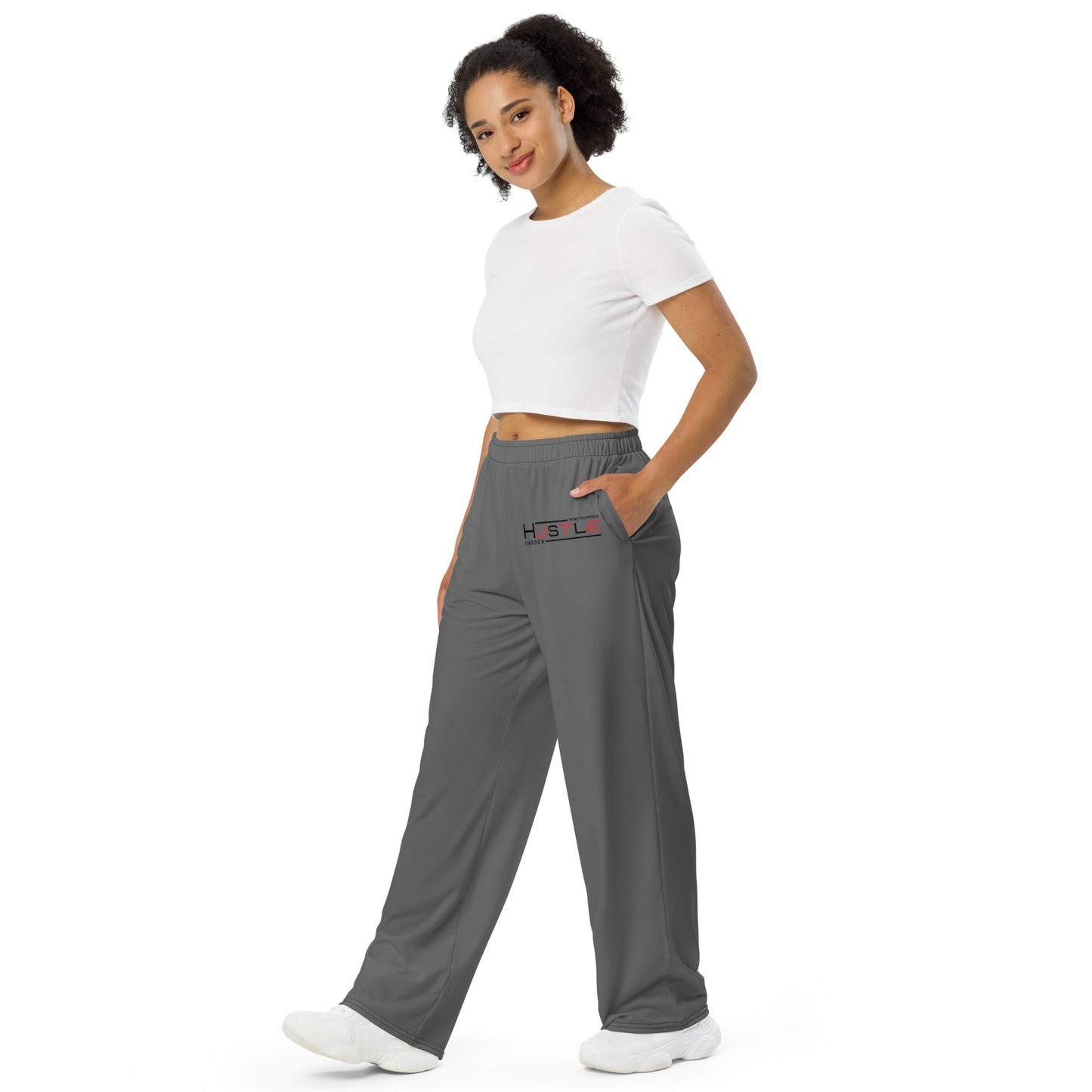 Stay Humble All-over print unisex wide-leg pants