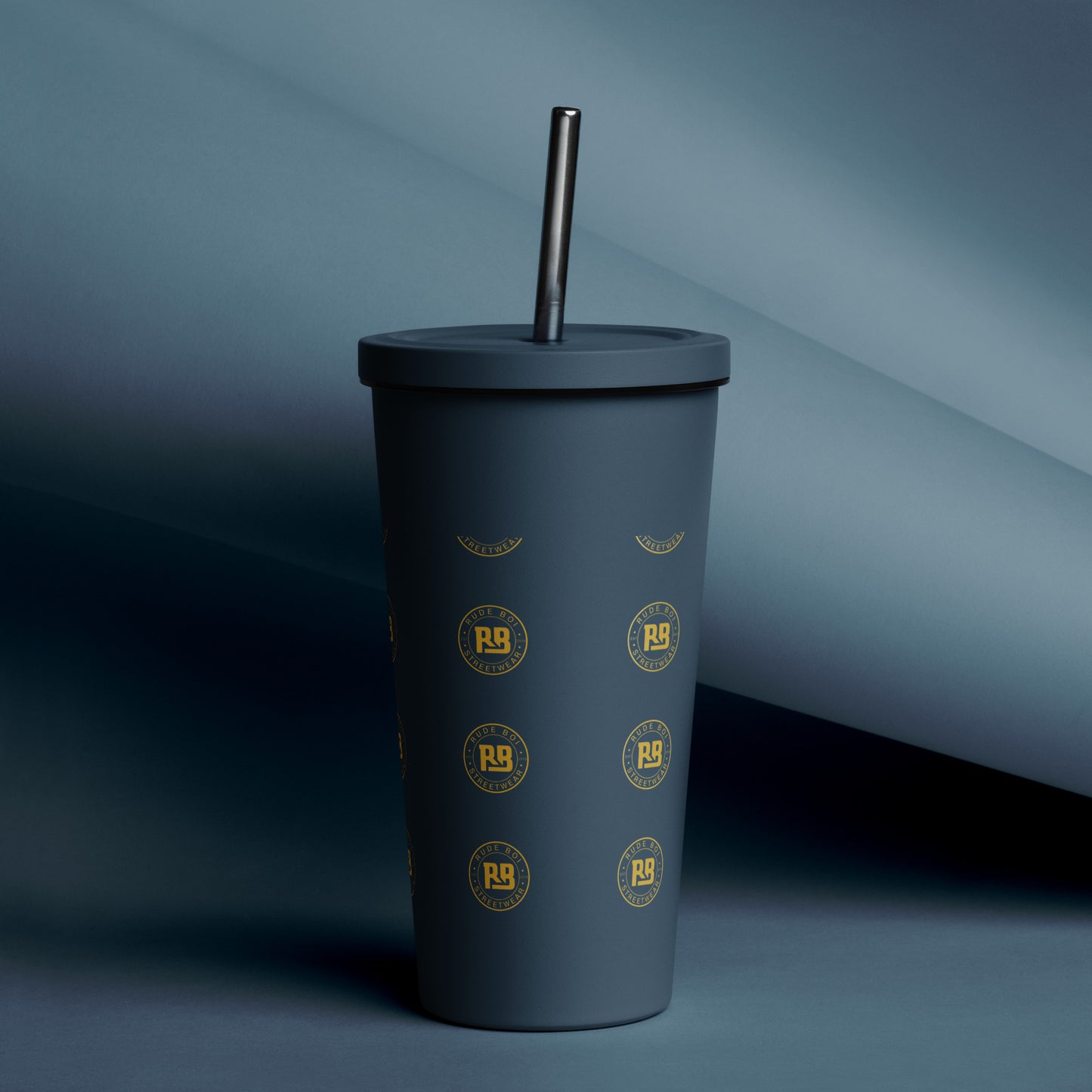 Rude Boi Insulated tumbler with a straw
