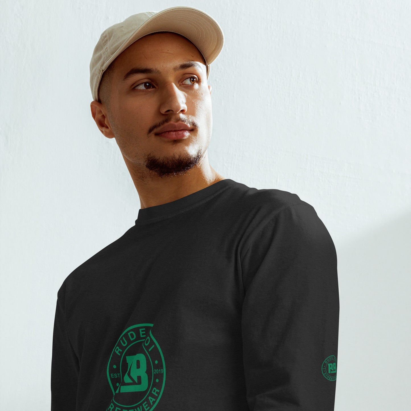 Rude Boi Garment-dyed heavyweight long-sleeve shirt