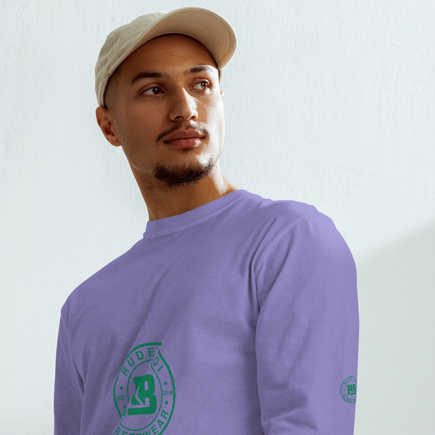 Rude Boi Garment-dyed heavyweight long-sleeve shirt