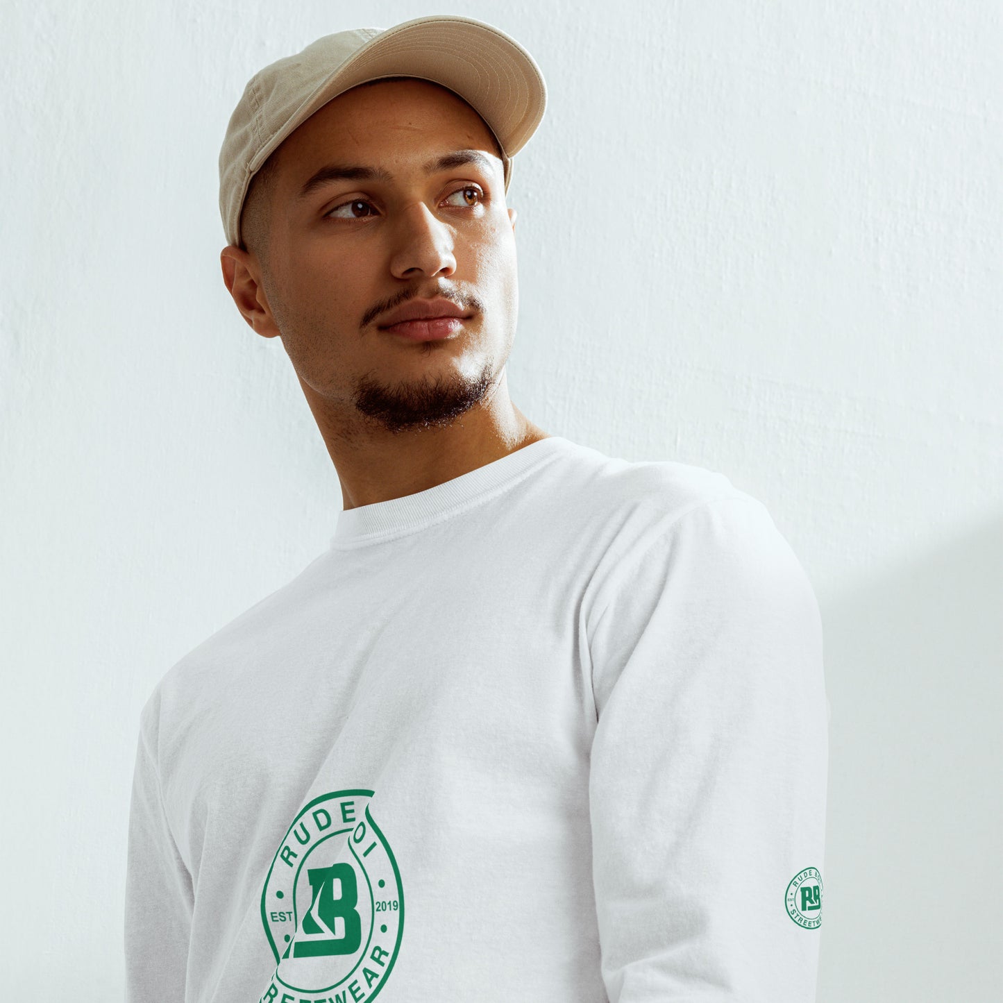 Rude Boi Garment-dyed heavyweight long-sleeve shirt