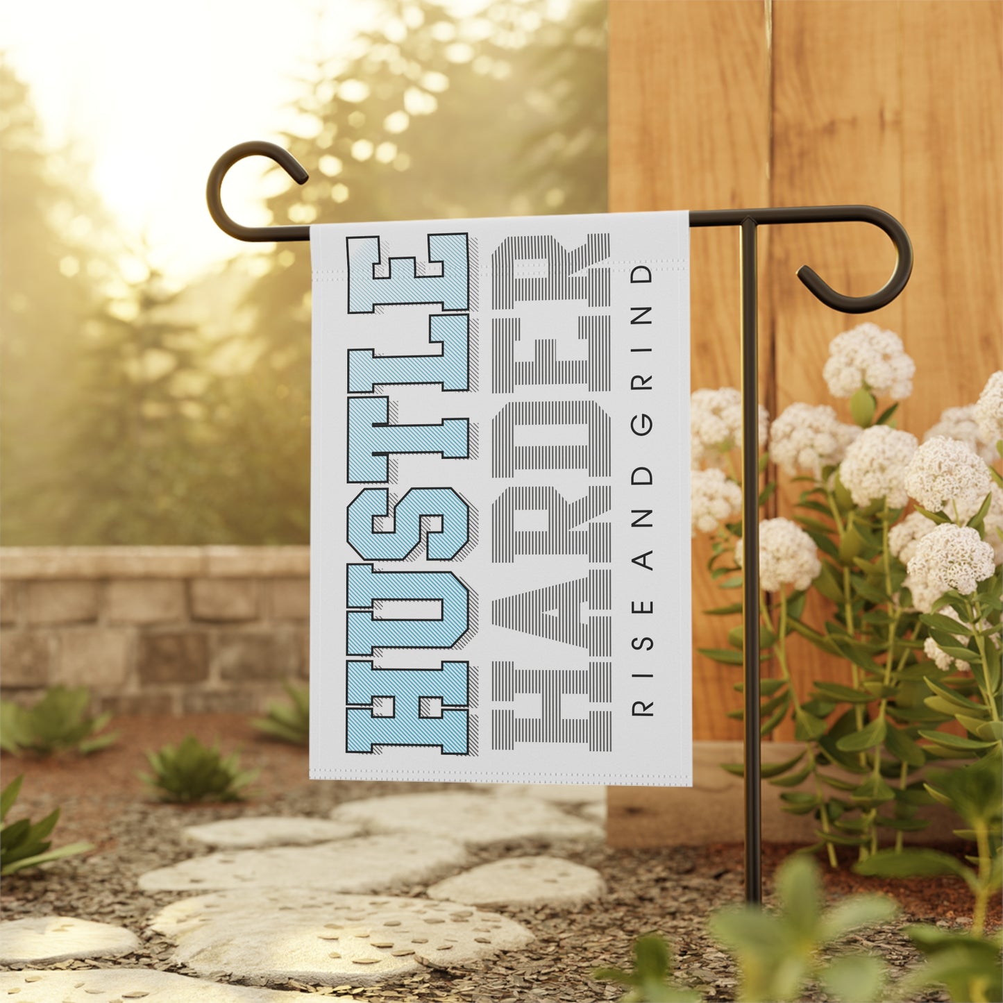 Hustle Harder Garden & House Banner