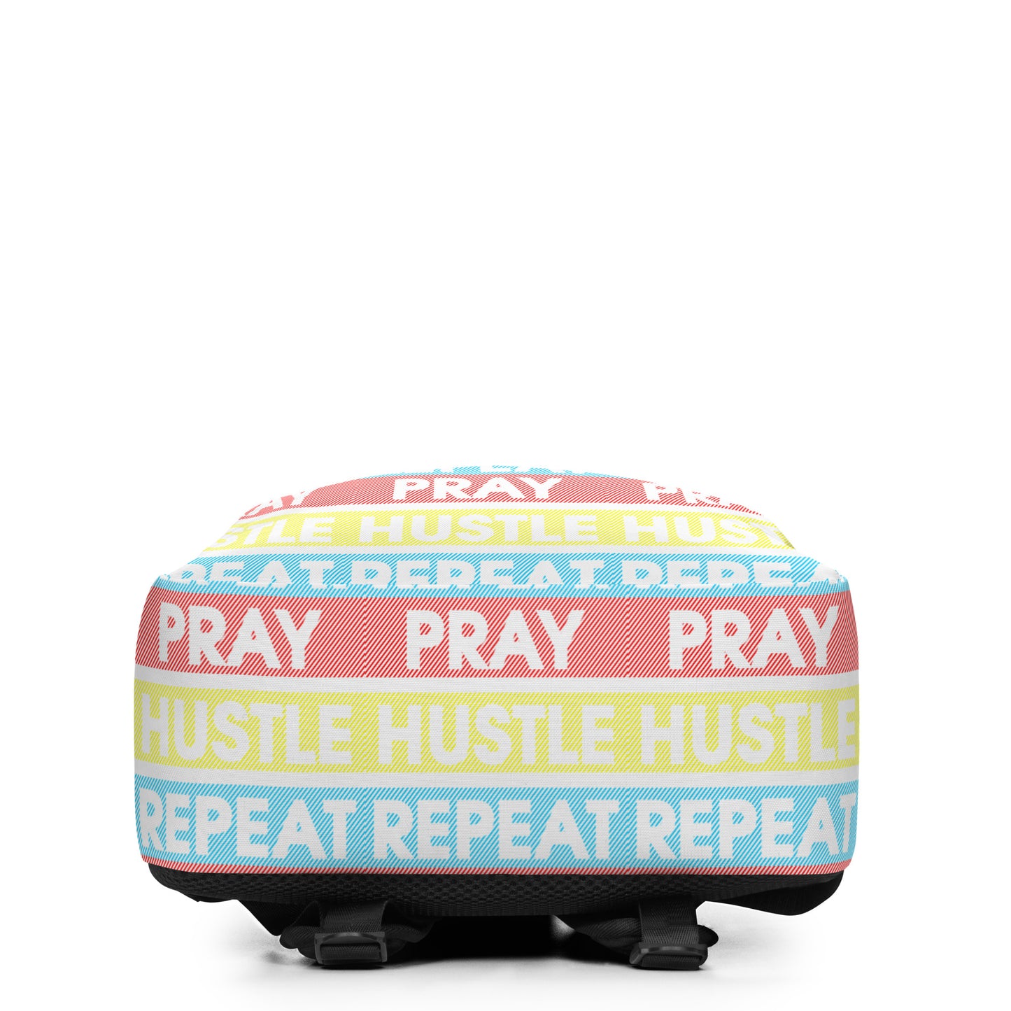 Pray, Hustle Repeat Minimalist Backpack