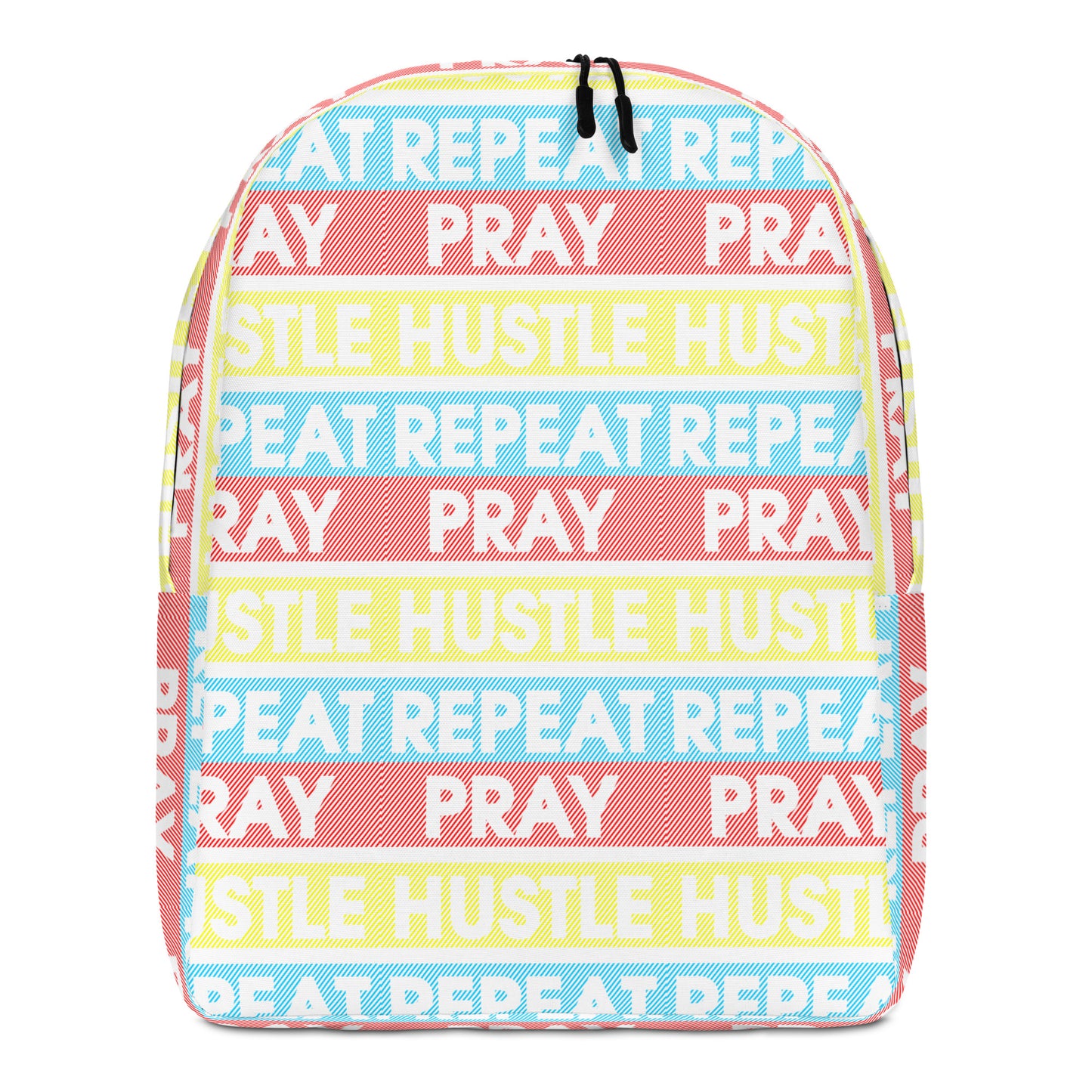 Pray, Hustle Repeat Minimalist Backpack