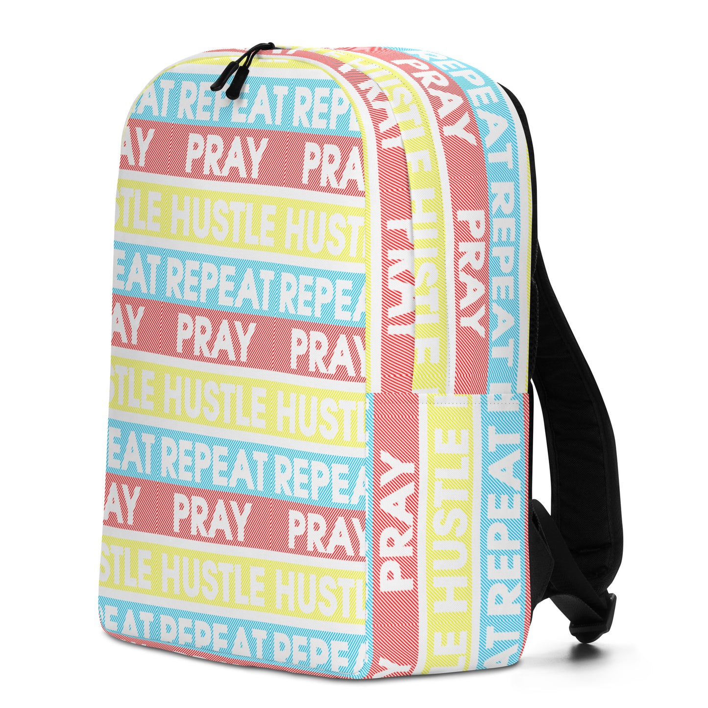 Pray, Hustle Repeat Minimalist Backpack
