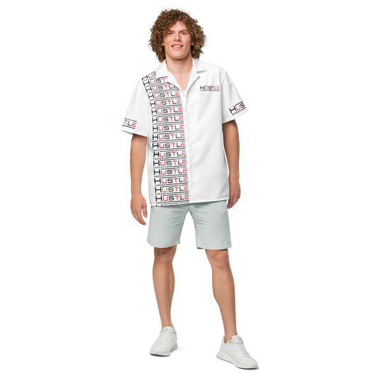 Hustle Hard Unisex button shirt