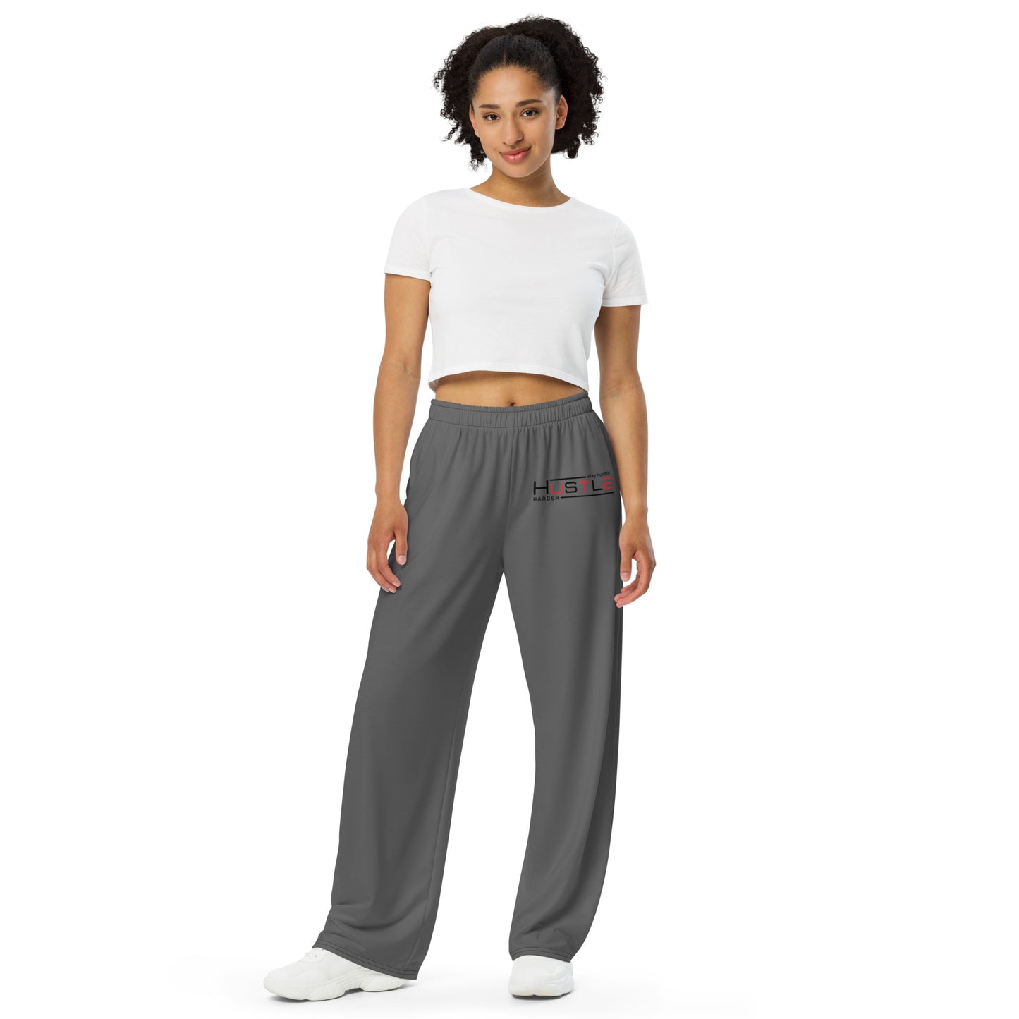 Stay Humble All-over print unisex wide-leg pants