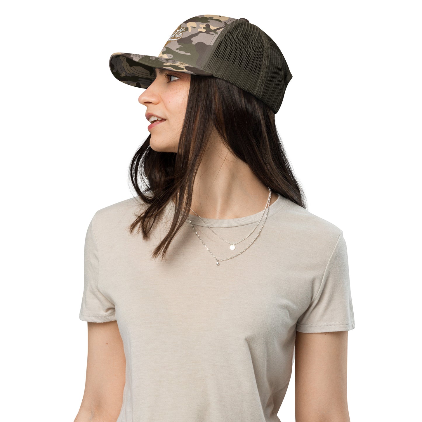 Hustle Camouflage trucker hat