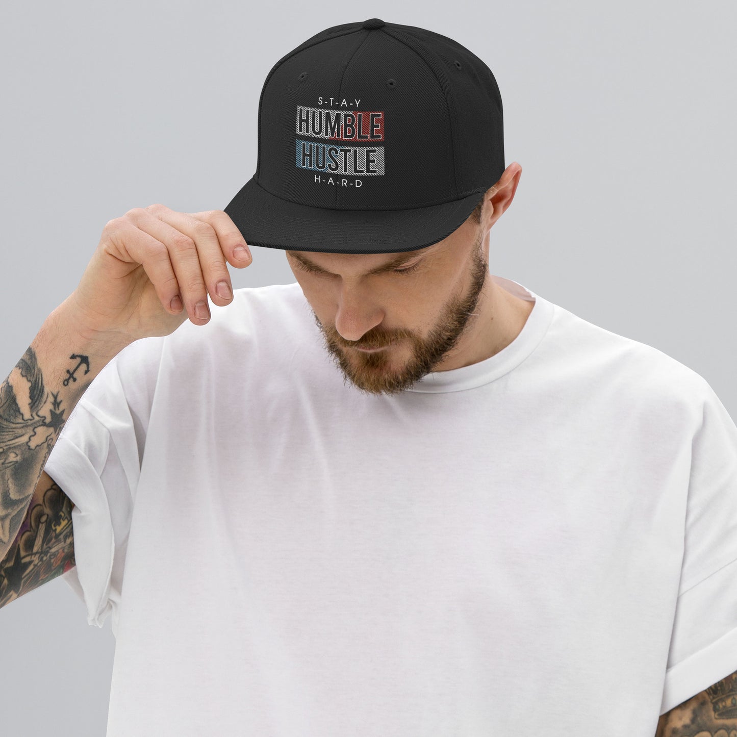 Stay Humble Hustle Hard Snapback Hat