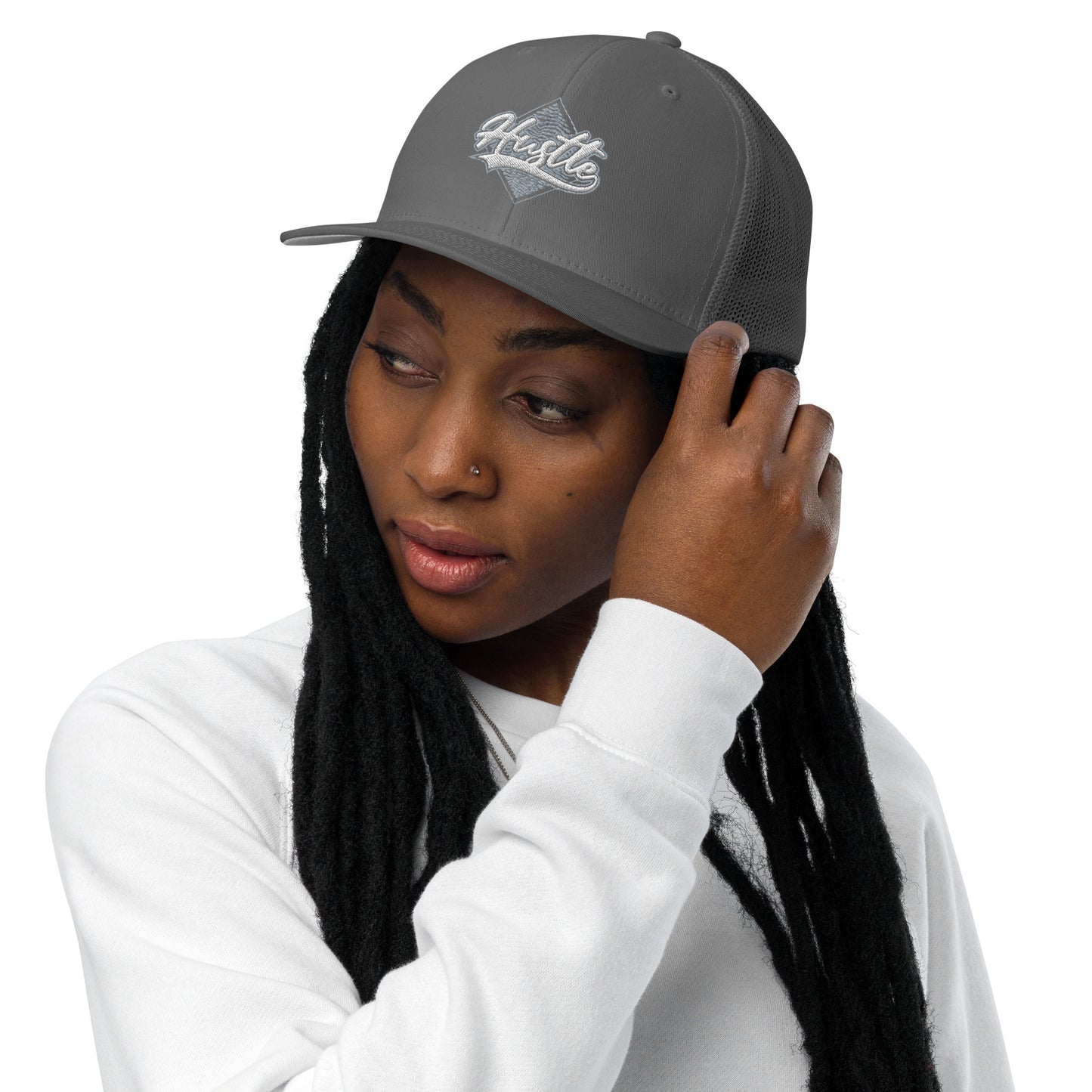 Hustle Closed-back trucker cap