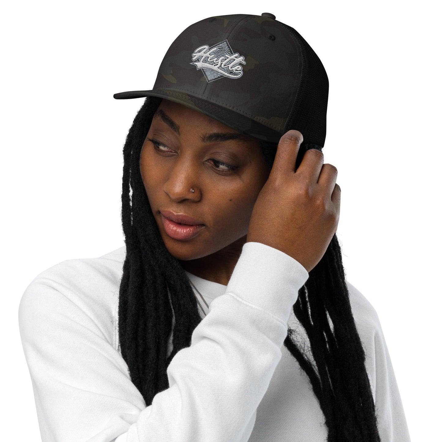 Hustle Closed-back trucker cap