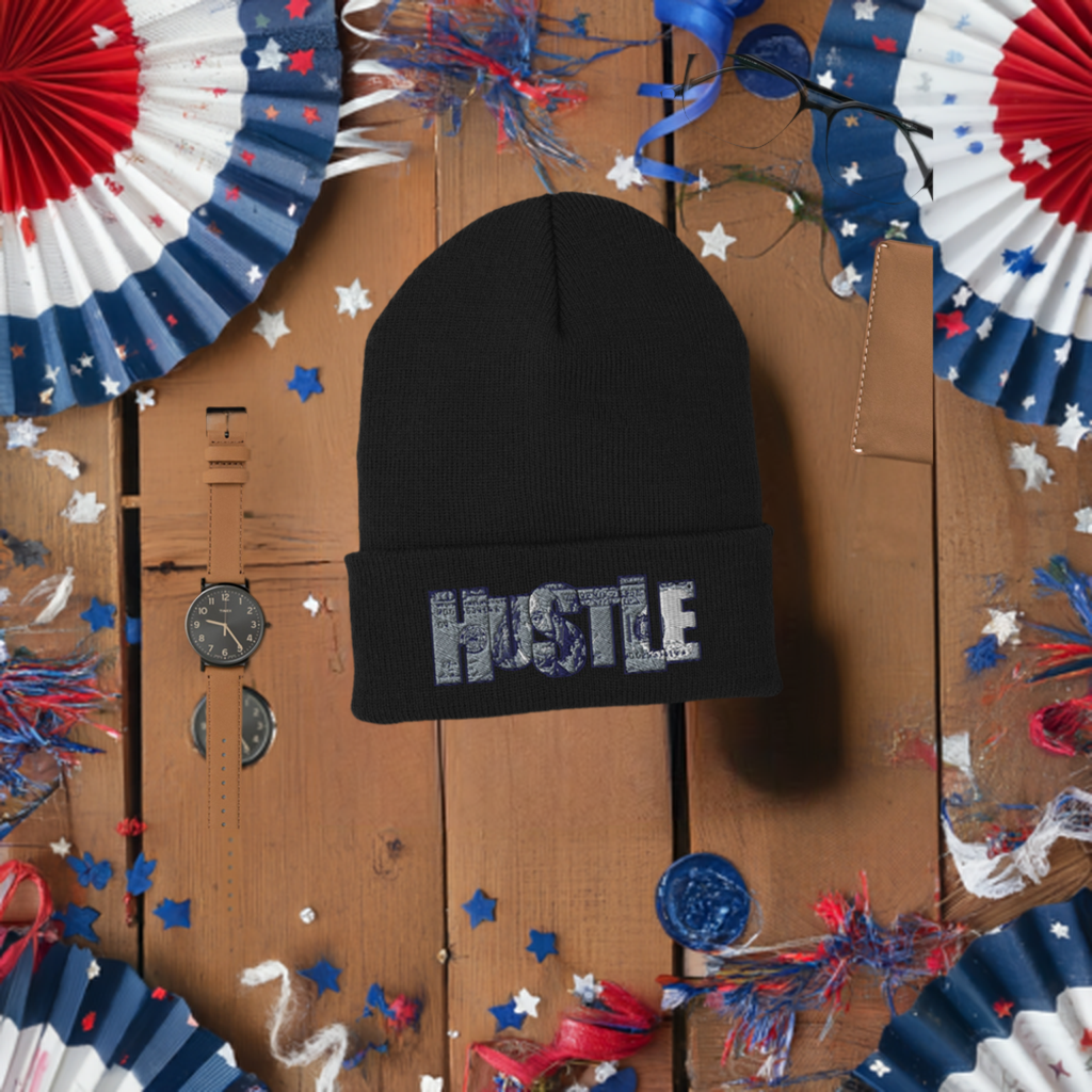 $100 Bill Hustle Cuffed Beanie