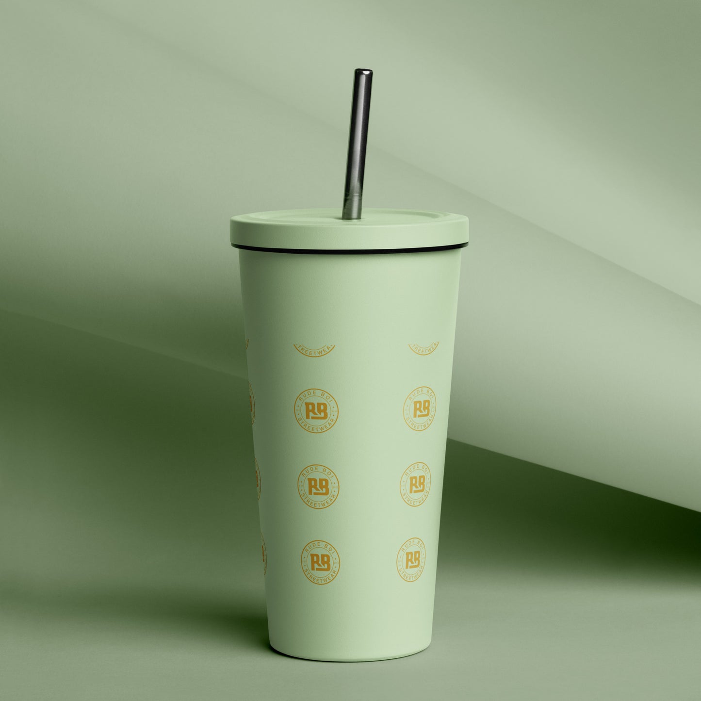 Rude Boi Insulated tumbler with a straw