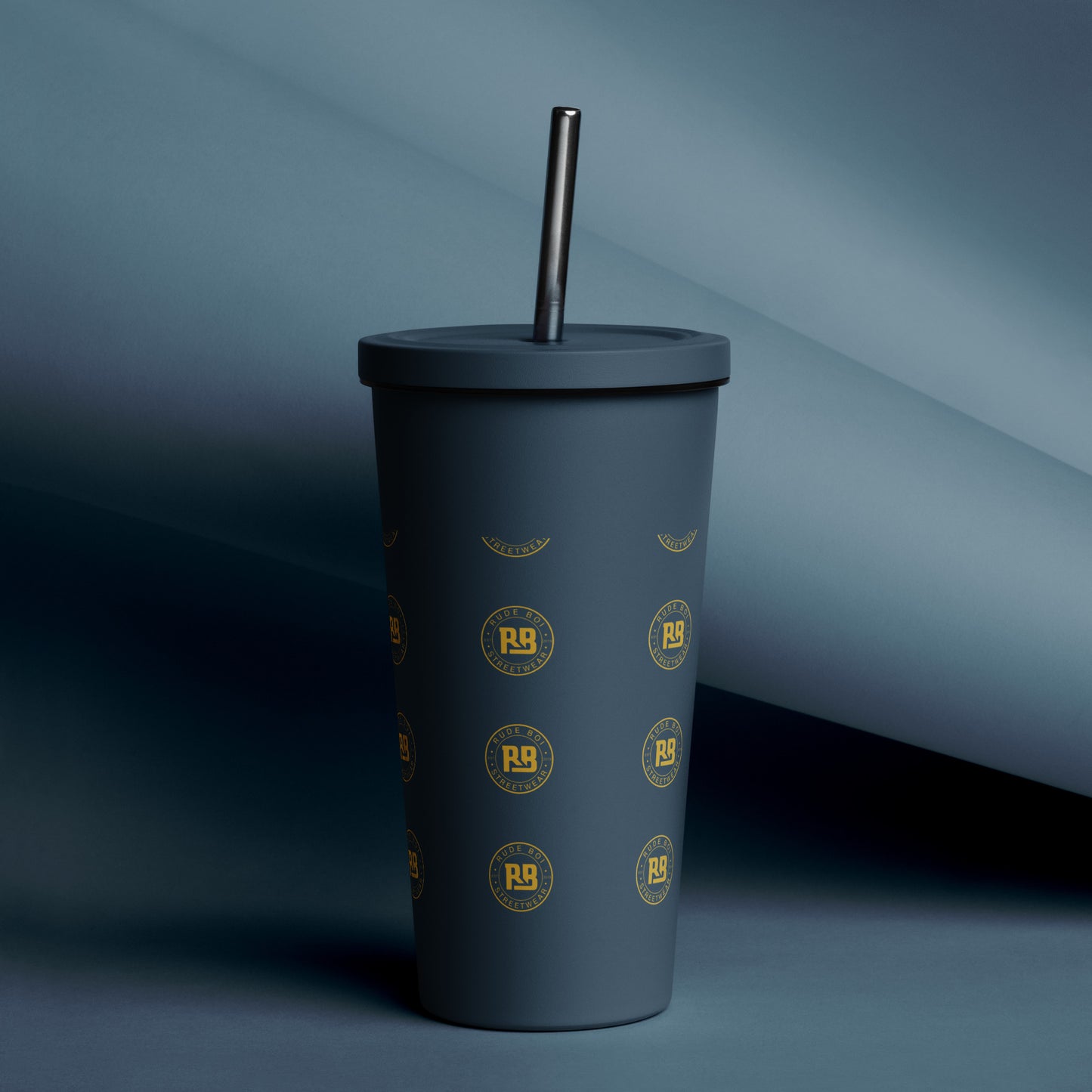 Rude Boi Insulated tumbler with a straw